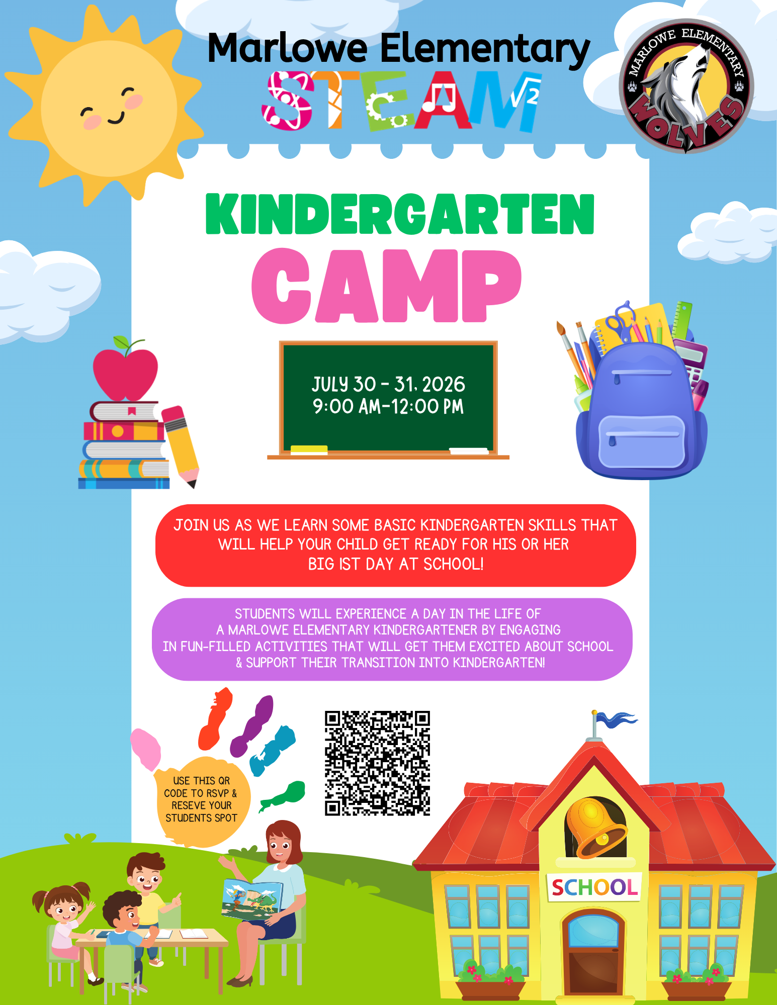 <p>All Incoming Kindergarten students are being asked to attend our K-Camp!</p>