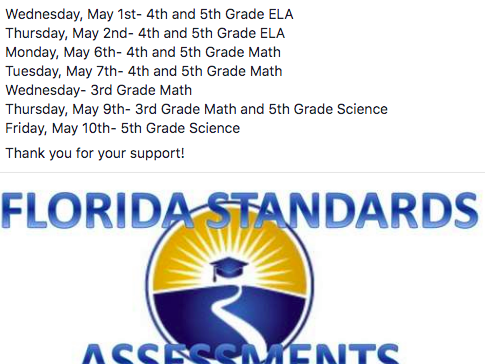 FSA Testing Dates